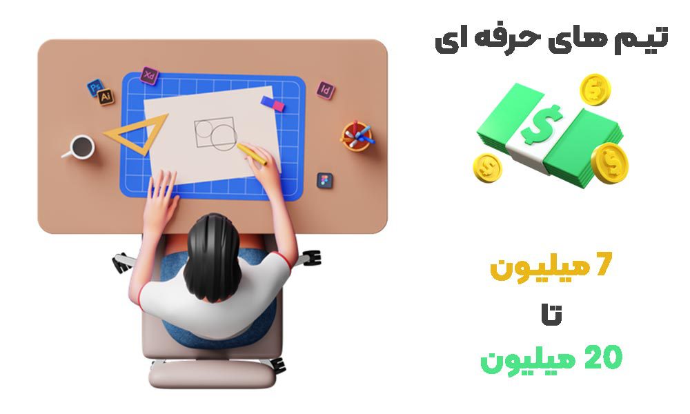 قیمت طراحی لوگو+ تخمین تعرفه طراحی 8 تیم های حرفه ای لوگو