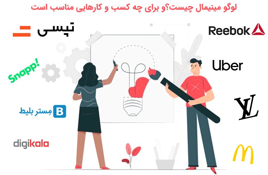 لوگو مینیمال چیست؟و چه ویژگی و مزایایی در برند شما دارد - بلو مارکتینگ